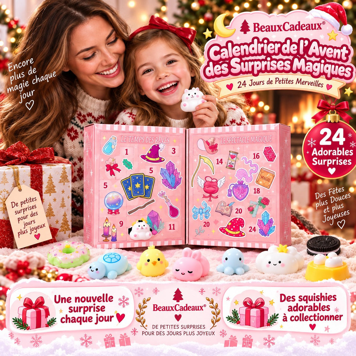 Calendrier de l'Avent Squishy Magique Beaux Cadeaux