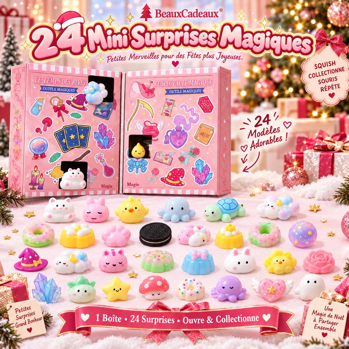 Calendrier de l'Avent Squishy Magique Beaux Cadeaux