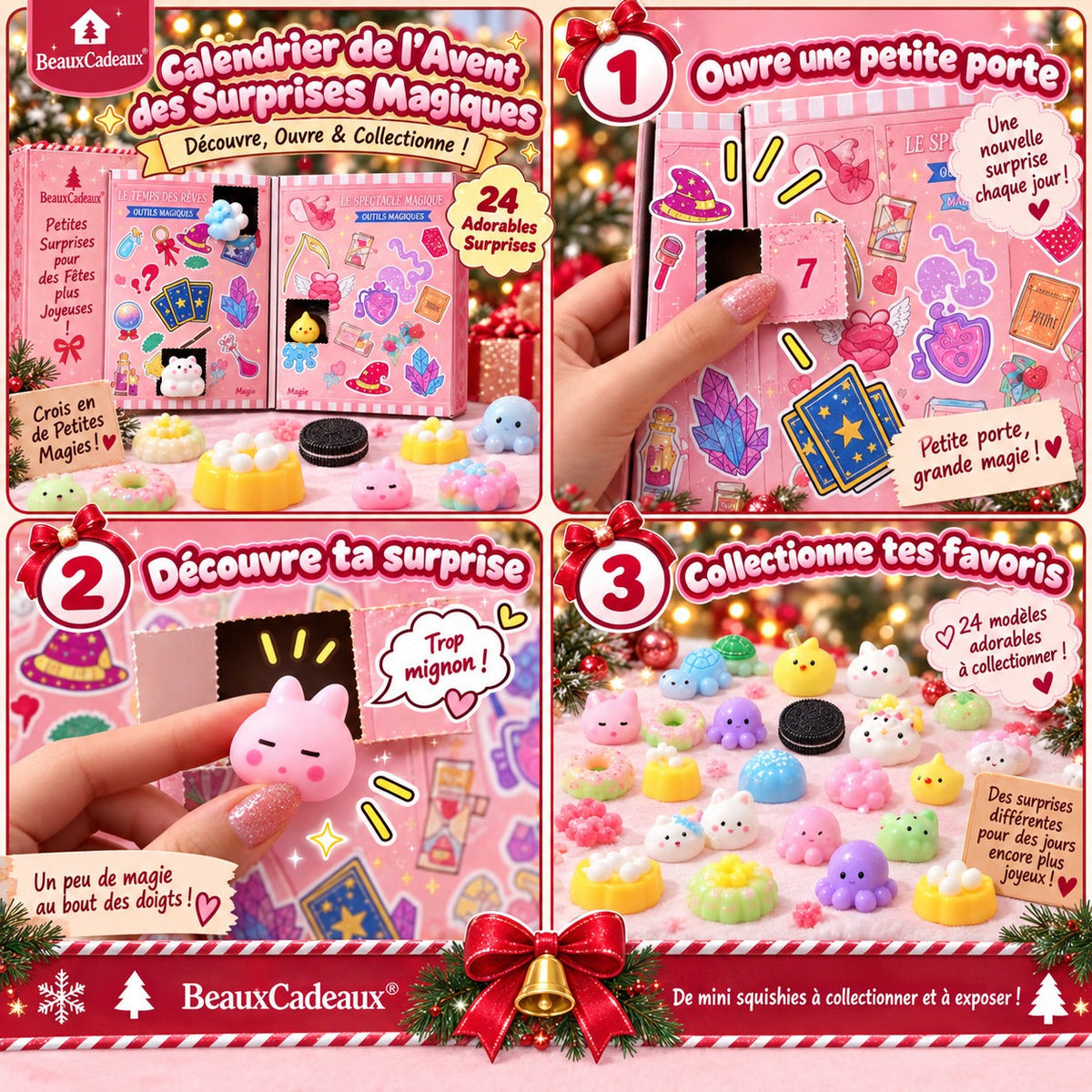 Calendrier de l'Avent Squishy Magique Beaux Cadeaux