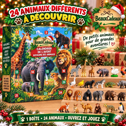 Calendrier de l'Avent Animaux Surprises Beaux Cadeaux