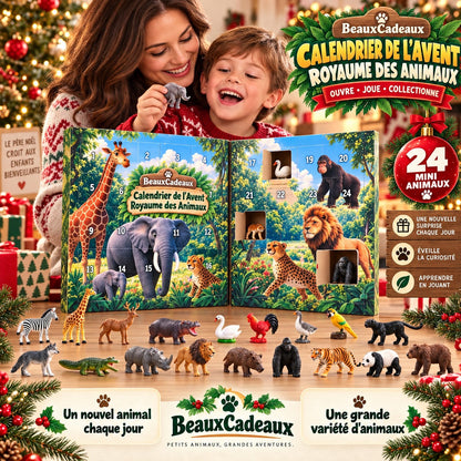 Calendrier de l'Avent Animaux Surprises Beaux Cadeaux