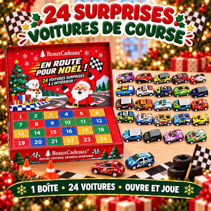 Calendrier de l'Avent Voitures de Course Beaux Cadeaux