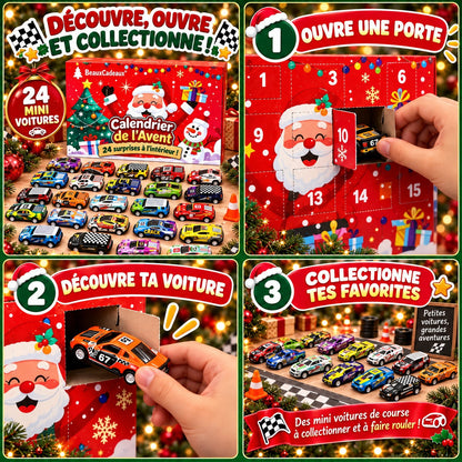 Calendrier de l'Avent Voitures de Course Beaux Cadeaux