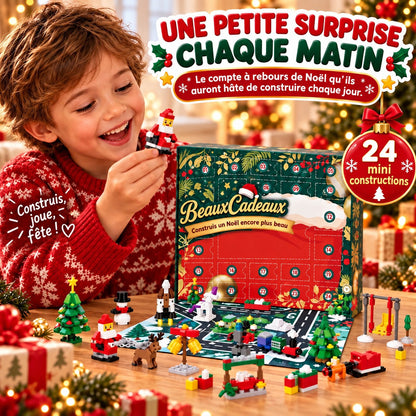 Calendrier de l'Avent Coffret de Construction de Noël Beaux Cadeaux