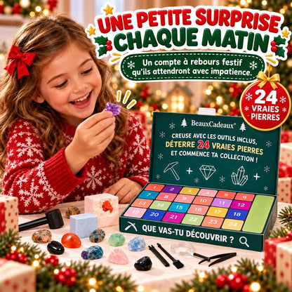 Calendrier de l'Avent Pierres Précieuses Beaux Cadeaux