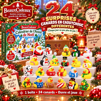 Calendrier de l'Avent Canards en Caoutchouc Beaux Cadeaux
