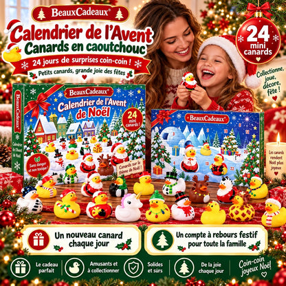 Calendrier de l'Avent Canards en Caoutchouc Beaux Cadeaux