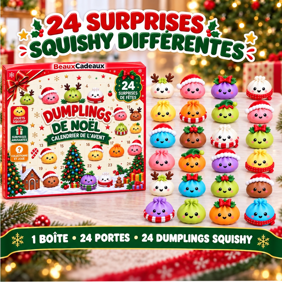 Calendrier de l'Avent Dumplings Beaux Cadeaux
