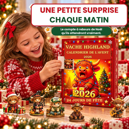 Calendrier de l'Avent Vaches des Highlands 2026 Beaux Cadeaux