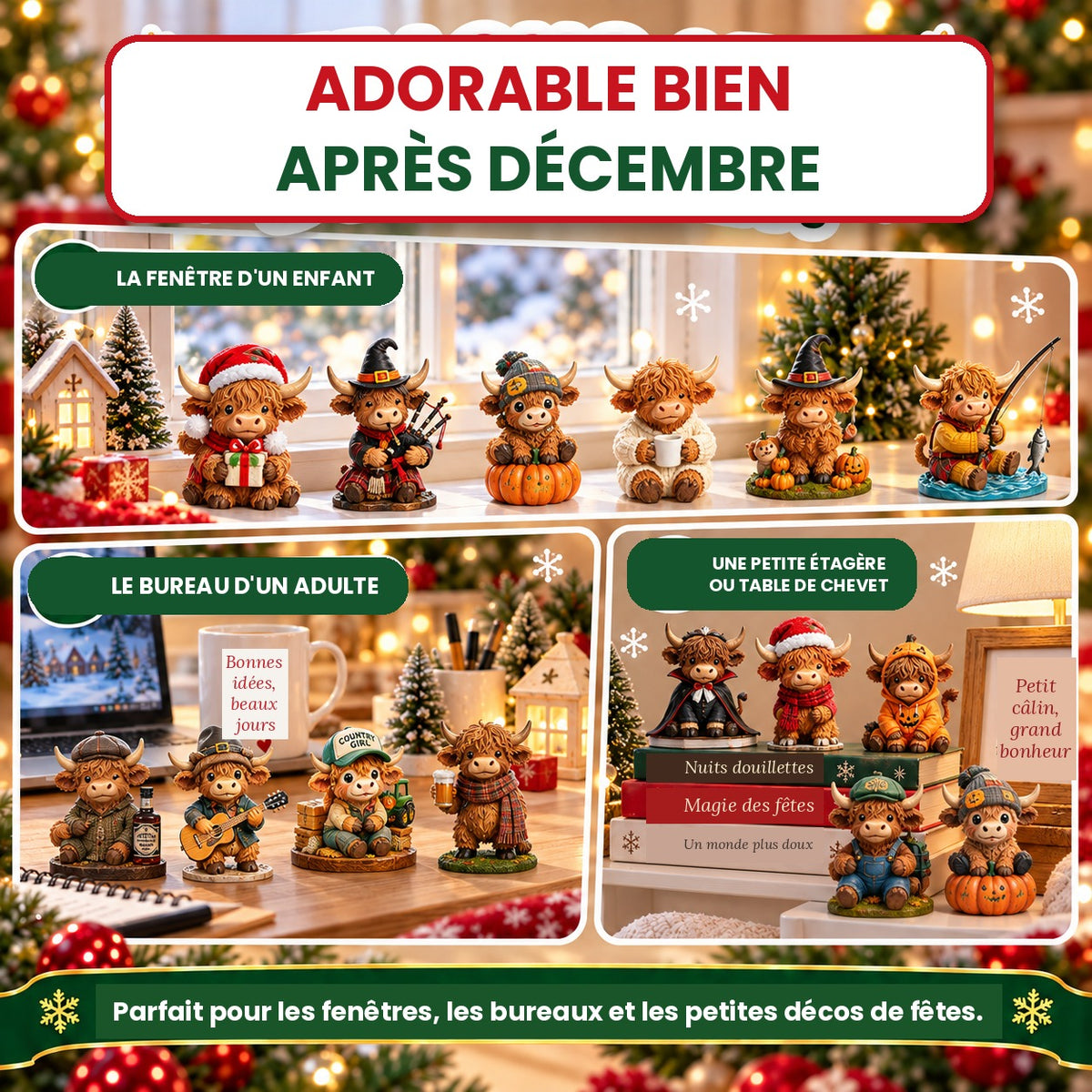 Calendrier de l'Avent Vaches des Highlands 2026 Beaux Cadeaux