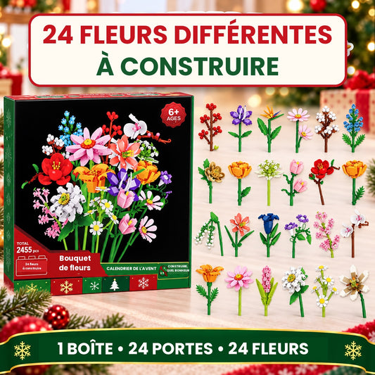 Calendrier de l'Avent Bouquet de Fleurs Beaux Cadeaux
