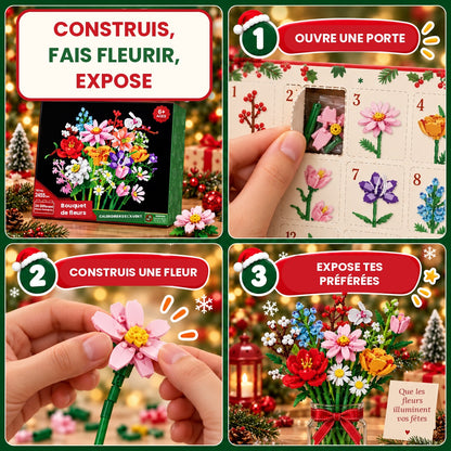 Calendrier de l'Avent Bouquet de Fleurs Beaux Cadeaux