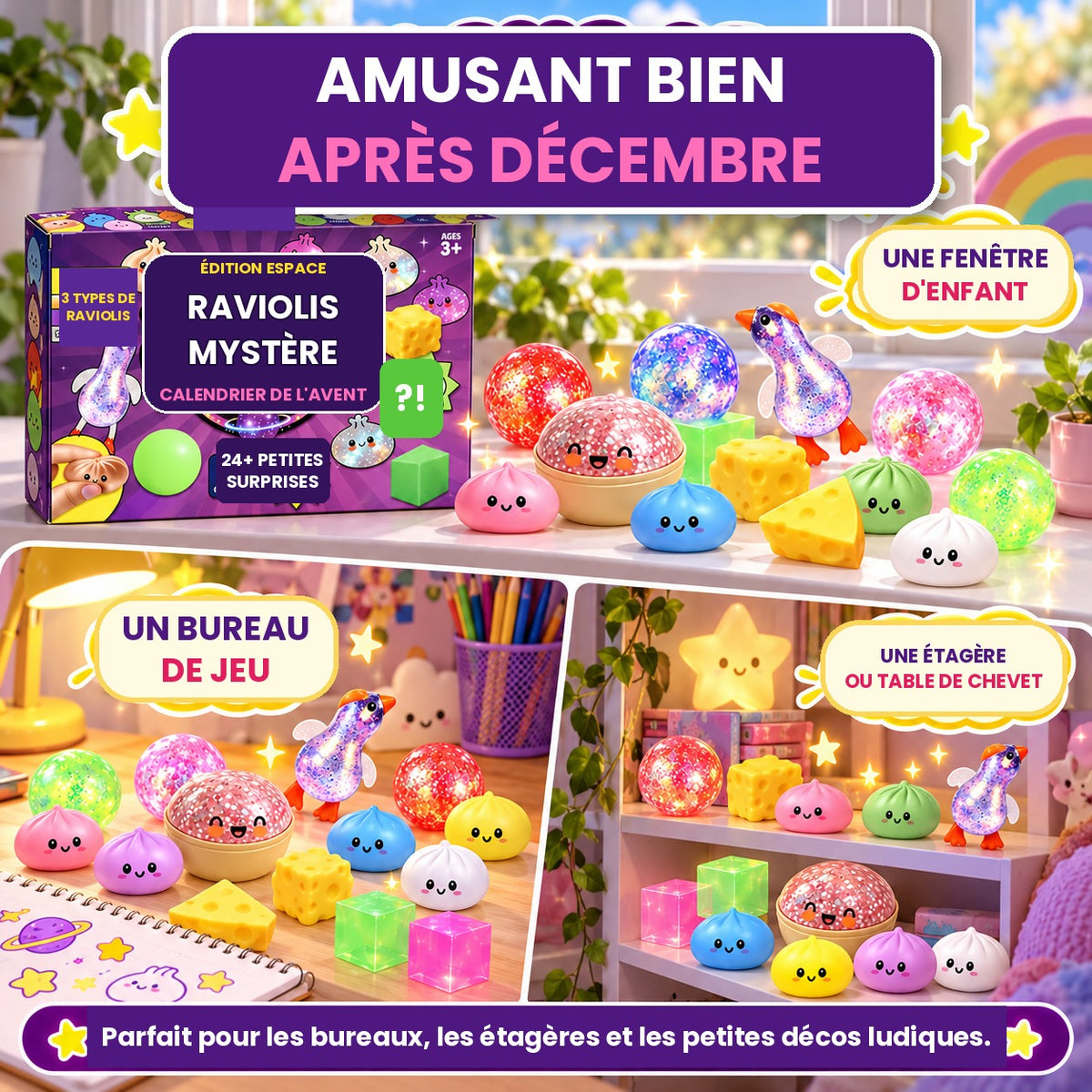Calendrier de l'Avent Raviolis Mystère Beaux Cadeaux